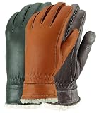 Women's Casual Deerskin Gloves with Lamb Shearling Cuff