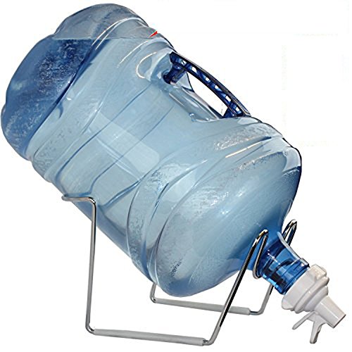 FineDine Chrome 1 5 Gallon Water Jug Stand and Water Dispenser Valve