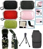 3n1 Combo - Holster or Carrying Case for Flip Video Mino F360 and MinoHD F460 Series Camcorder + Screen Protector Shield + Mini Stand (Flip Video Mino NOT included)