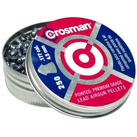 Crosman .177 Cal, 7.4 Grains, Pointed, 250ct