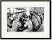 Black Framed/Matted Print 17x23, Learning the Morse Code