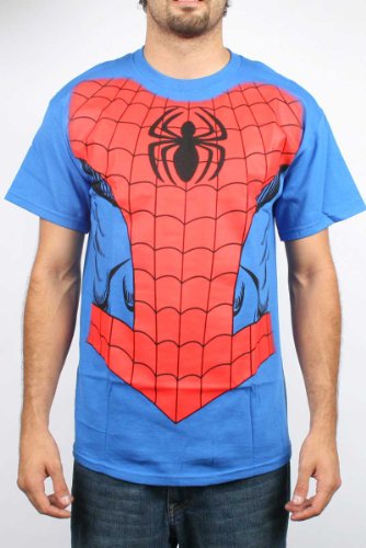 Spider-Man - Spidey Costume Jumbo Mens T-Shirt in Royal