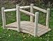 6' Unstained White Cedar Single Rail Bridge