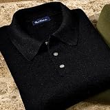 Luxury Silk/Cashmere Long Sleeve Polo
