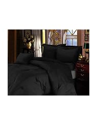 7 Pieces Solid Black Microsuede