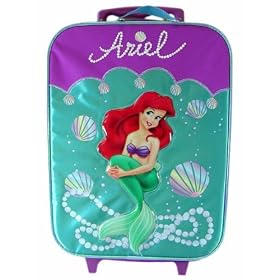 Disney Princess Ariel Travel Suitcase - Little Mermaid Carry-On Luggage