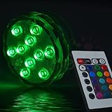 【ノーブランド品】装飾 防水 LED RGB 水中ライト 結婚式 パーティー 花瓶 ランプ+リモコン