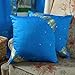 Blue Sari Cushion Covers / Saree Pillow covers 16 X 16 Inches