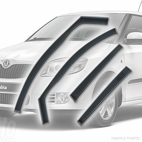Best Deal Skoda Fabia Full Set (2007 to 2015 4DR REARS) Wind Deflectors