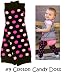 "My Little Legs" baby leg warmers (#9) black & pink polka dots