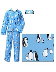 The Cat's Pajamas Penguins Ladies Cotton Flannel Pajama by The Cat's Pajamas