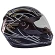 Motorcycle Full Face Helmet DOT - Black (Large)