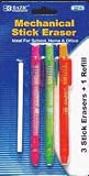 DD Discounts 311295 Bazic 3 Retractable Stick Eraser With Refill- Case of 144