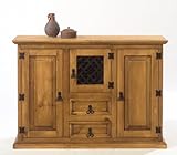 Highboard Mexico aus Pinie massiv geölt