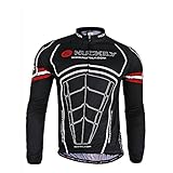 Nuckily Men's Cycling Long Sleeve Jacket Bicycle Shirt Cycling Clothing T-Shirts Cycling Jersey