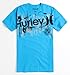 Hurley Mens What Now Tee - Blue X Med Size
