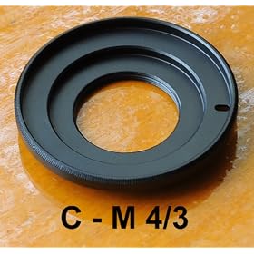 RainbowImaging 16MM C mount movie lens to Micro 4/3 Four Thirds System Camera Mount Adapter, Olympus PEN E-P1 E-P2, Panasonic Lumix DMC-GF1, GH1, G1