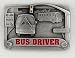 Bus Driver (Occupation) Enamel Pewter Buckle