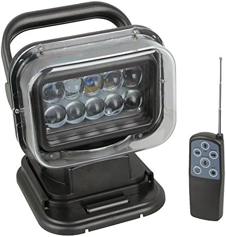 Autanic Universal 360°Rotating 50W Cree Led Search Light Remote Control Spot Work Light For Hummer Jeep And Other Off-road Vehicles or Trucks Boat
