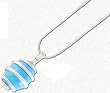 Solid Sterling Silver Necklace with Beautiful Turquoise Pendant
