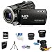 Sony HDR-CX560V High Definition Handycam Camcorder (Black) ULTIMATE BUNDLE With 16GB SD Card,Pro Wide Angle Lens, Pro Telephoto Lens, Deluxe Filter Kit, Spare Battery, Table-top Tripod, Digpro Case, Lens Cleaning Kit