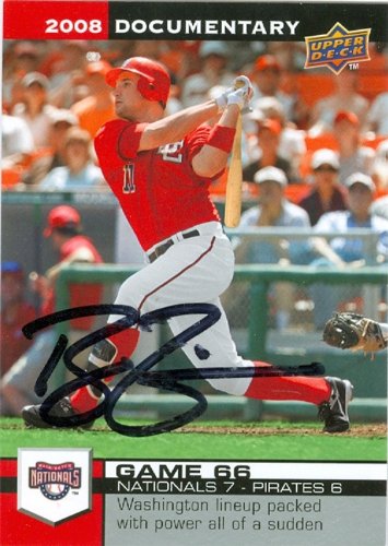 Ryan Zimmerman Autographed/Hand Signed MLB Baseball Card (Washington Nationals) 2008 Upper Deck Doc