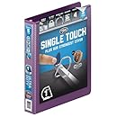 Wilson Jones Ultra Duty D-Ring View Binder with Extra Durable Hinge, 1 Inch, Customizable, Eggplant (W866-14-519)