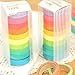 Voberry® 10x Decorative Washi Rainbow Sticky Paper Masking Adhesive Tape Scrapbooking DIY