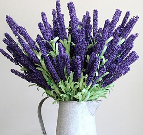 4 PCS Simulate bouquet artificial silk flowers romantic lavender in beautiful colours for home party wedding decoration dark purple