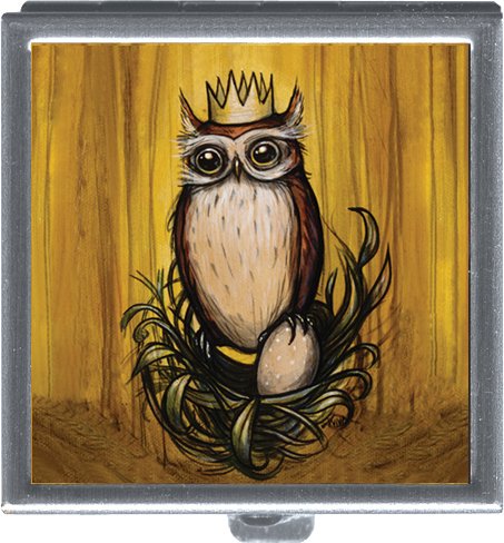 Classic Hardware Kelly Vivanco Royal Nest Owl Small Pill Box