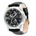 Field & Stream Men's Magnum Black Leather Strap Watch #F191GKSK