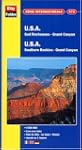 Carte routi�re et touristique : U.S.A...