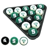 Michigan State Spartans NCAA Billiard Pool Balls Set