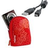 51PabdpLzgL. SL160  #>> Golla Digi Digital Camera Bags, Garden Red [G276] + Olympus CB USB5 / USB6 Compatible USB Data Cable w/ Ferrite, Black for Olympus: FE series FE 120 / FE 130 / FE 140 / FE 200 Reviews