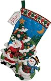 TREE SHOPPING STOCKING FELT APPLIQUE KIT-18 LONG