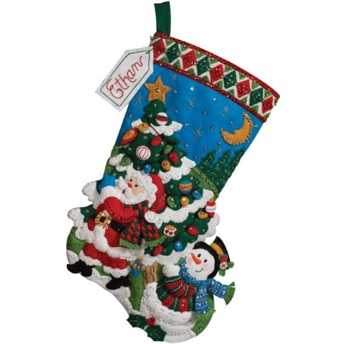 2012 tree shopping bucilla stocking
