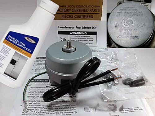 0311168 - FACTORY OEM ORIGINAL WHIRLPOOL KENMORE MAYTAGE ROPER ESTATE REFRIGERATOR CONDENSER FAN MOTOR (2W CW 1300rpm W/Wire Leads)? Includes Bottle o