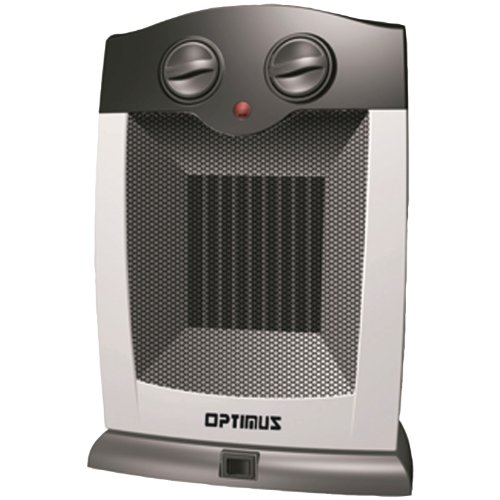 Optimus H7248 Portable Oscillating Ceramic Heater with Thermostat