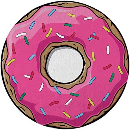 Round Towel Co. Pink with Sprinkles Dount Round Beach Towel 150 cm. Pink