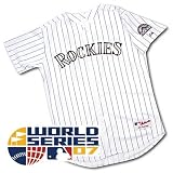 Colorado Rockies Authentic Home Jersey w 2007 World Series Patch at Majestic