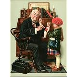 Norman Rockwell Doctor and the Doll 1,000 Pcs. Puzzle Plus Fix Puzzle Glue