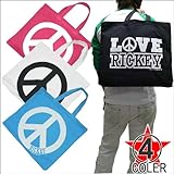 LOVE RICKEY HICKEYデカトートピースマークバッグ
