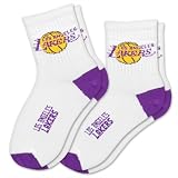 NBA Los Angeles Lakers Kids Socks, 2-Pack, Youth
