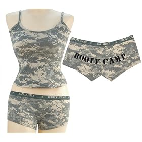 Click here to buy Booty Shorts and Tank Top by Rothco.