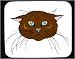 siamese34  - Decorated Mouse Pad with head siamese cat pet