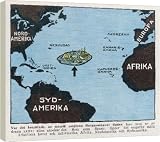 BERMUDA TRIANGLE/MAP - 16 Inch Canvas Print (40cm) by Mary Evans