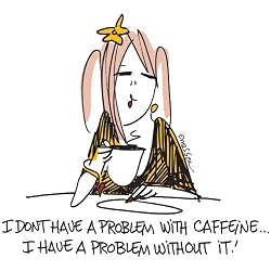 Problem With Caffeine - White Nightshirt in a Bag