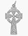 Sterling Silver Fancy Inscribed Religious Celtic Cross
