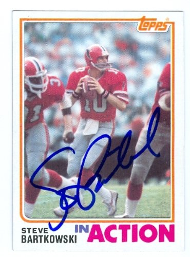 Steve Bartkowski Autographed/Hand Signed Football Card (Atlanta Falcons) 1982 Topps In Action #275