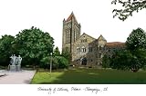 Illinois Fighting Illini Unframed Lithograph